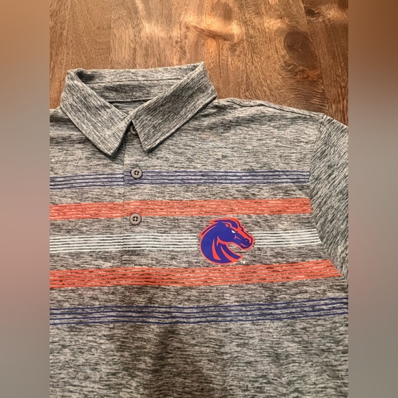Boise State Broncos Polo Men's Medium Gray Never Worn New Without Tags NCAA - Picture 2 of 5